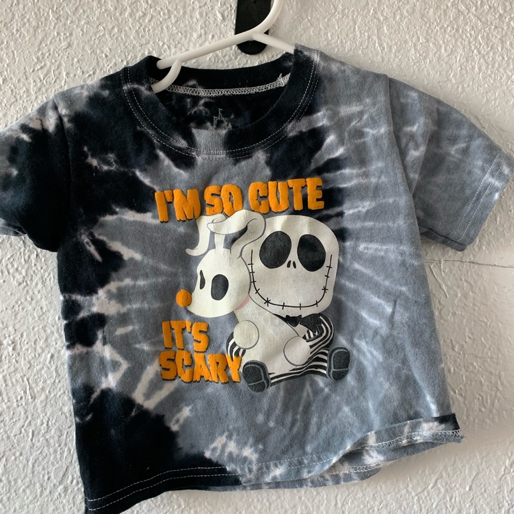 Nightmare before Christmas tie dye tee